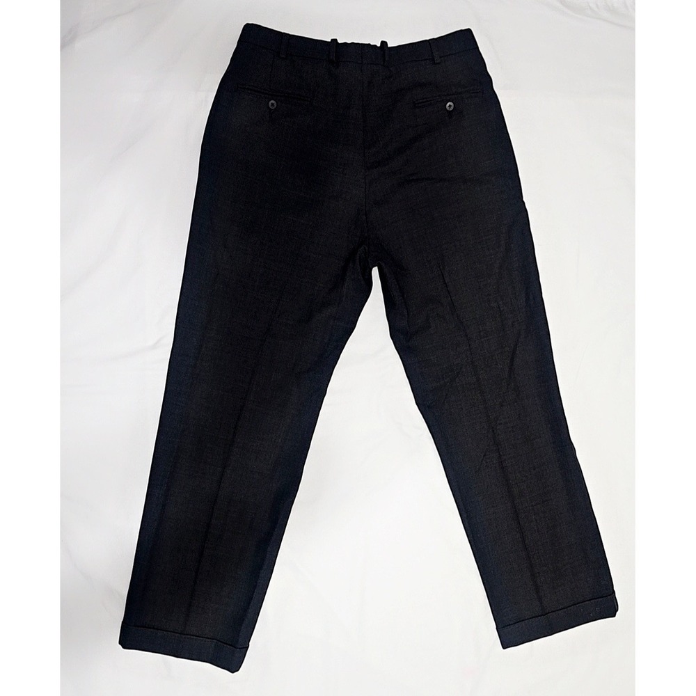 Brooks Brothers Brooksease Dress Pants Black/Dark Gray Made in USA Size Waist 34 - Picture 6 of 11